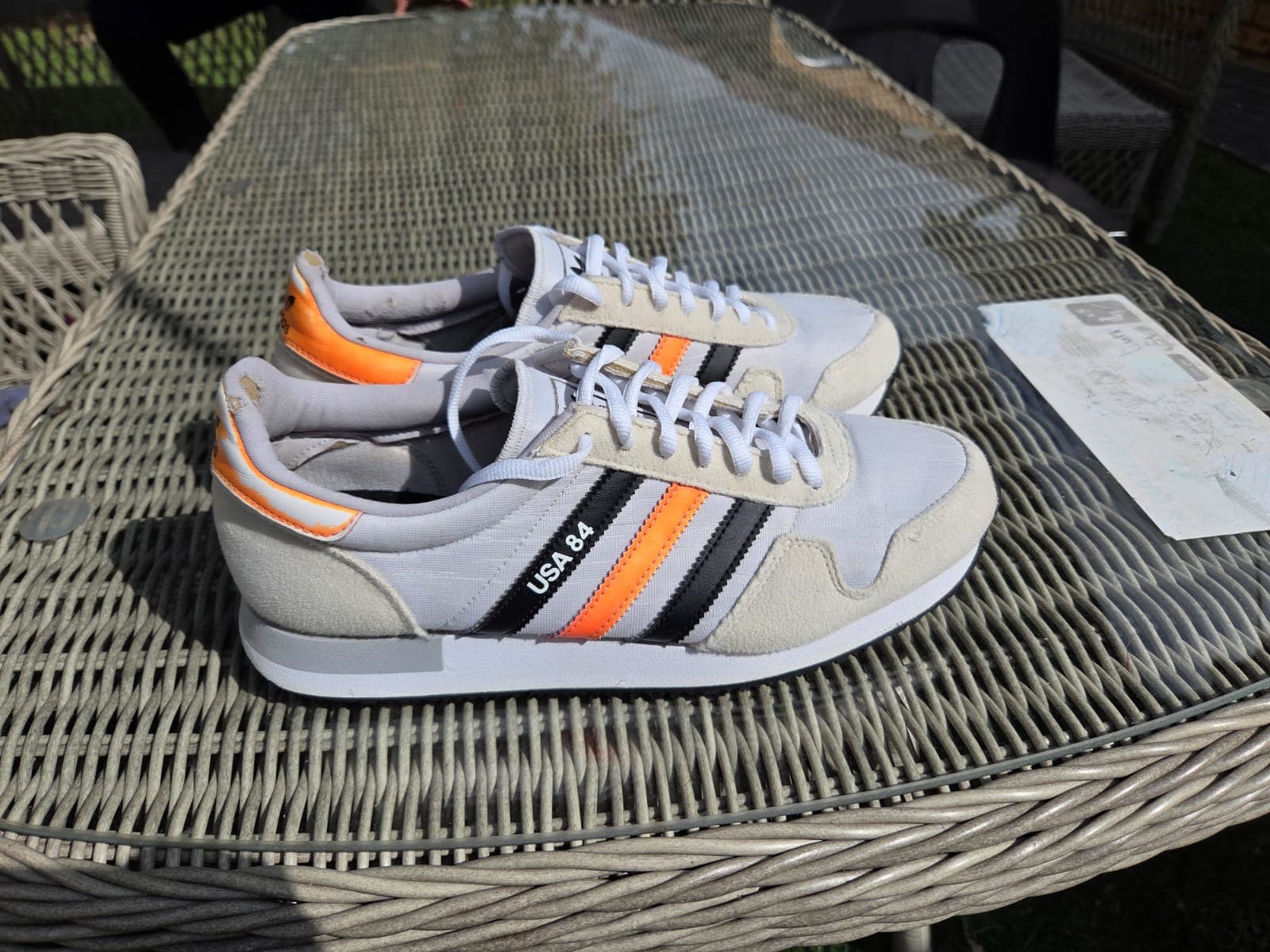 Adidas USA 84 after cleaning