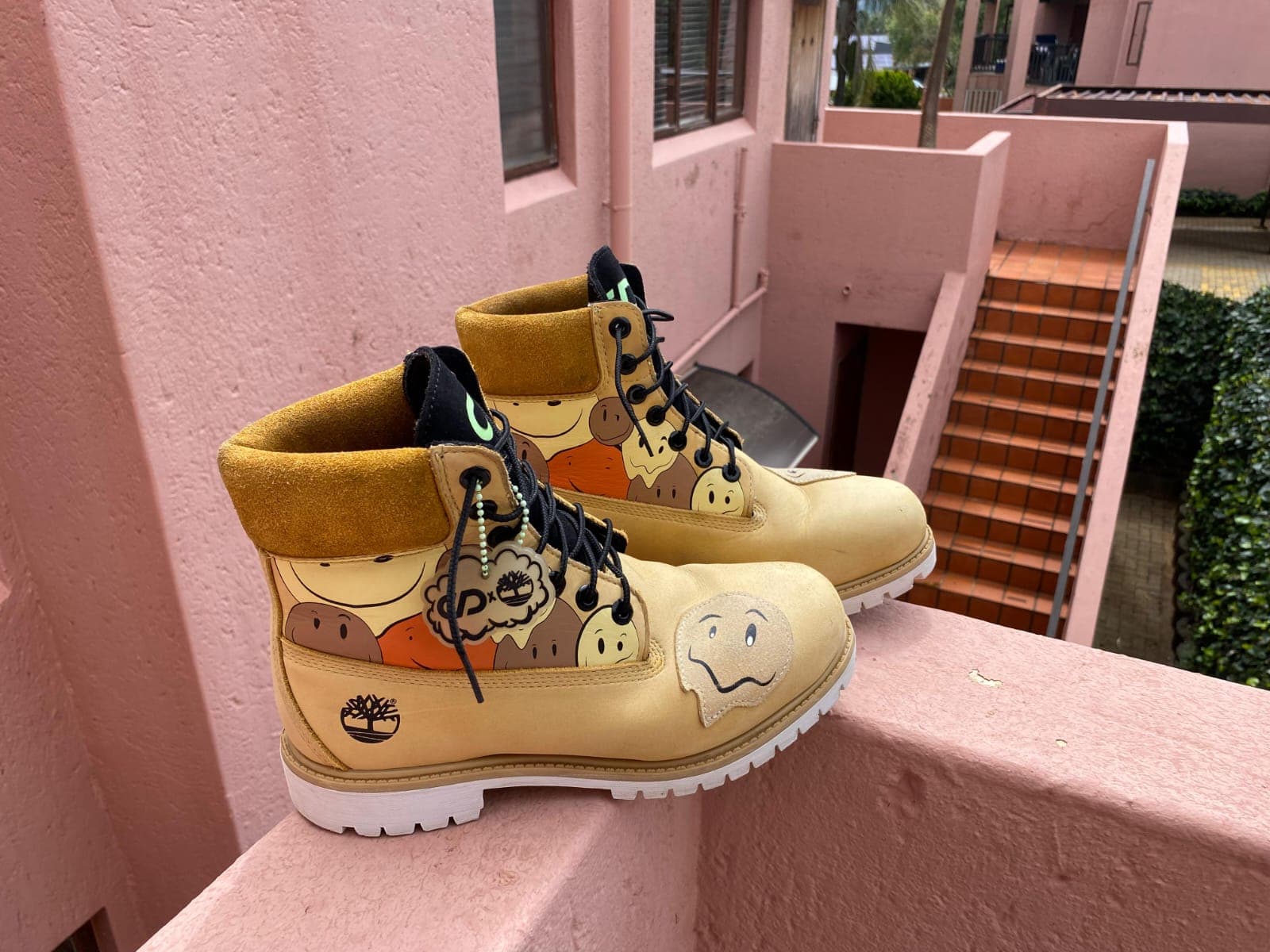 Custom Timbs after cleaning